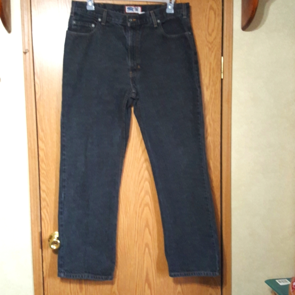 Men's Black Denim OLD NAVY Jeans Size 38x32